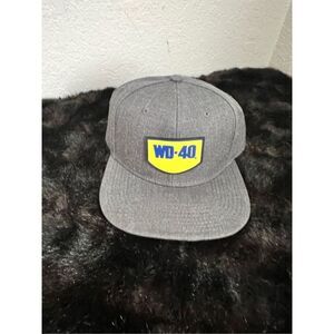 NEW NWOT WD-40 SNAPBACK CAP SIZE OS GREY DEGREASER LUBRICANT